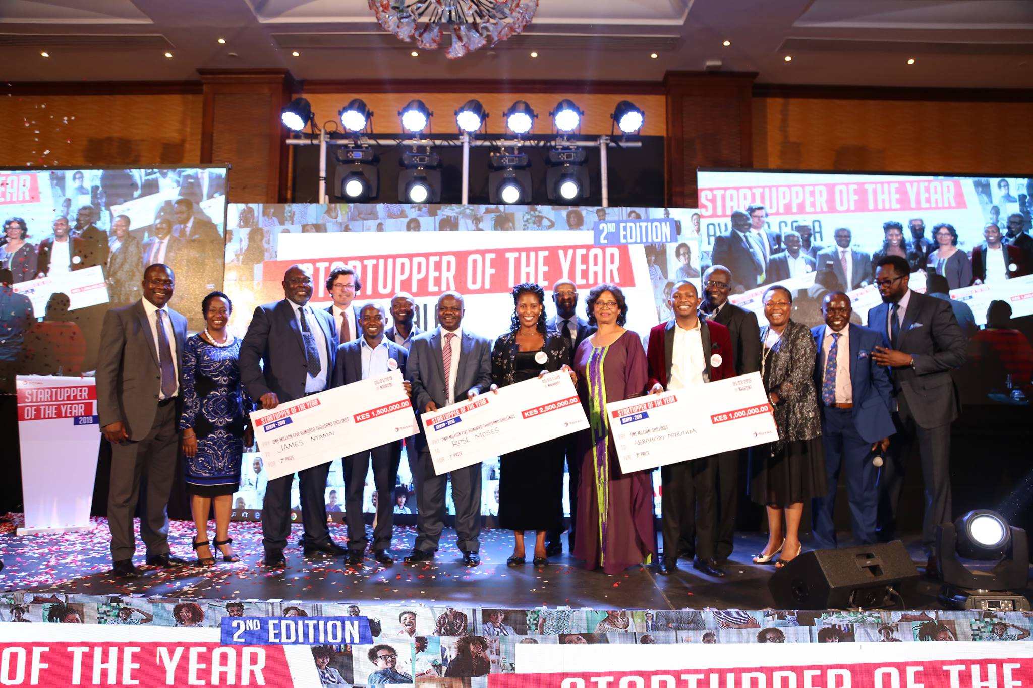 Startupper Challenge finalists on stage