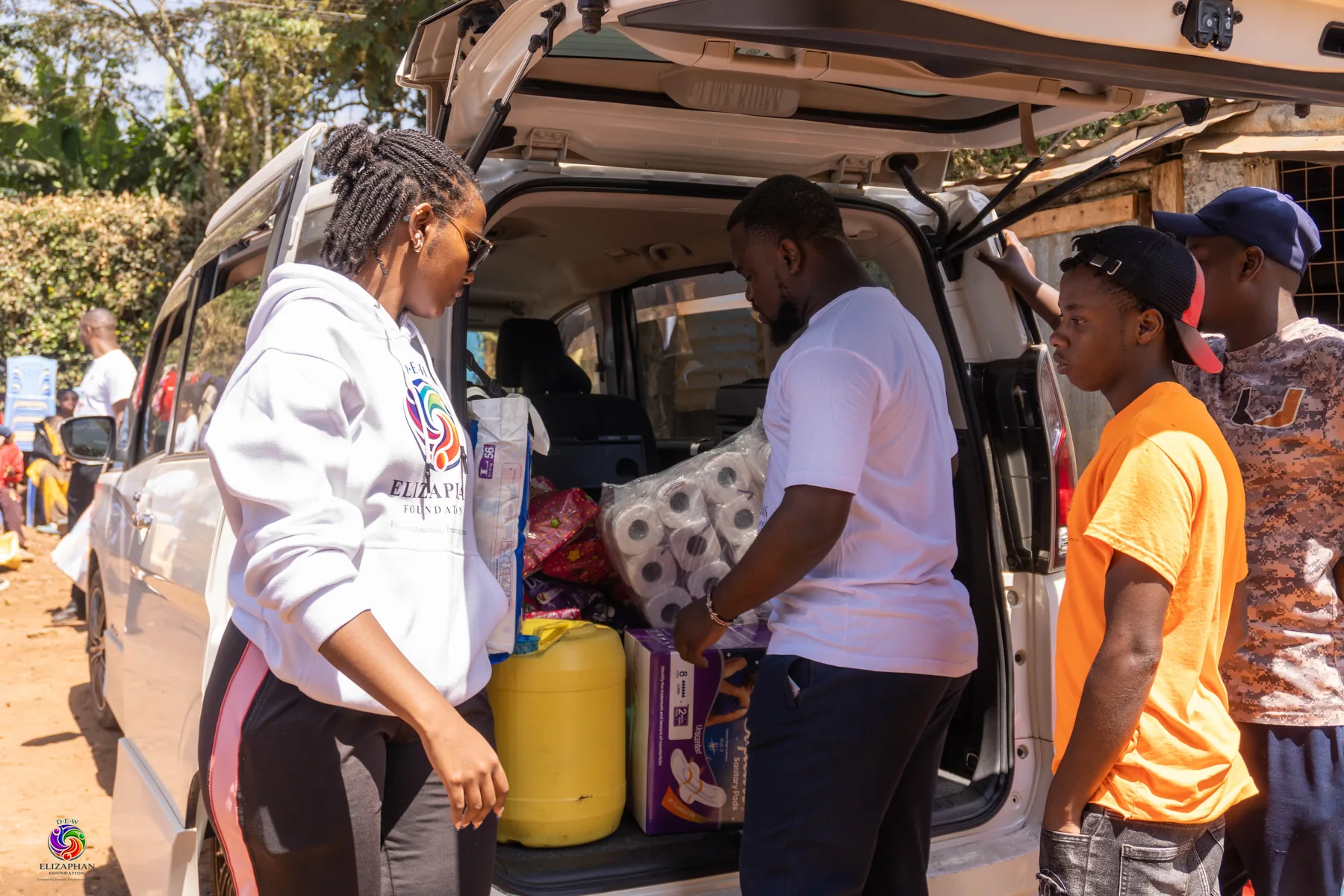 Uzapoint team supporting a community initiative