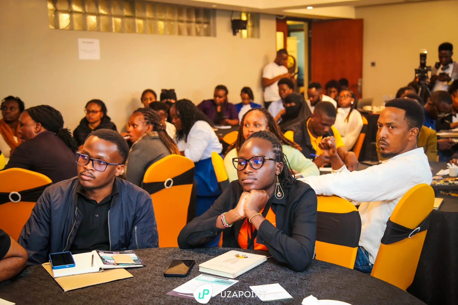 Entrepreneurs connecting at an African business forum