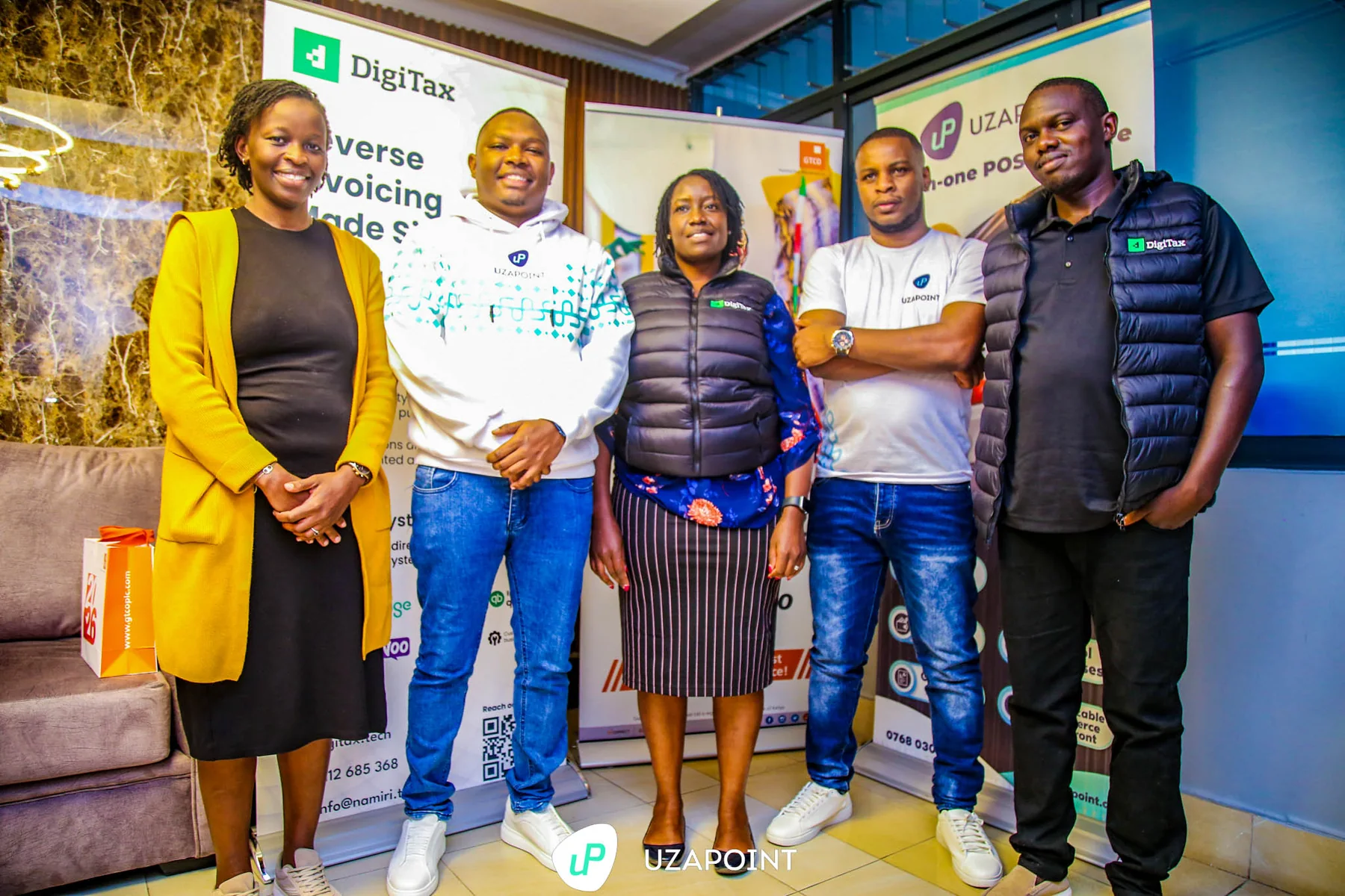 Uzapoint and partner teams together after a business forum