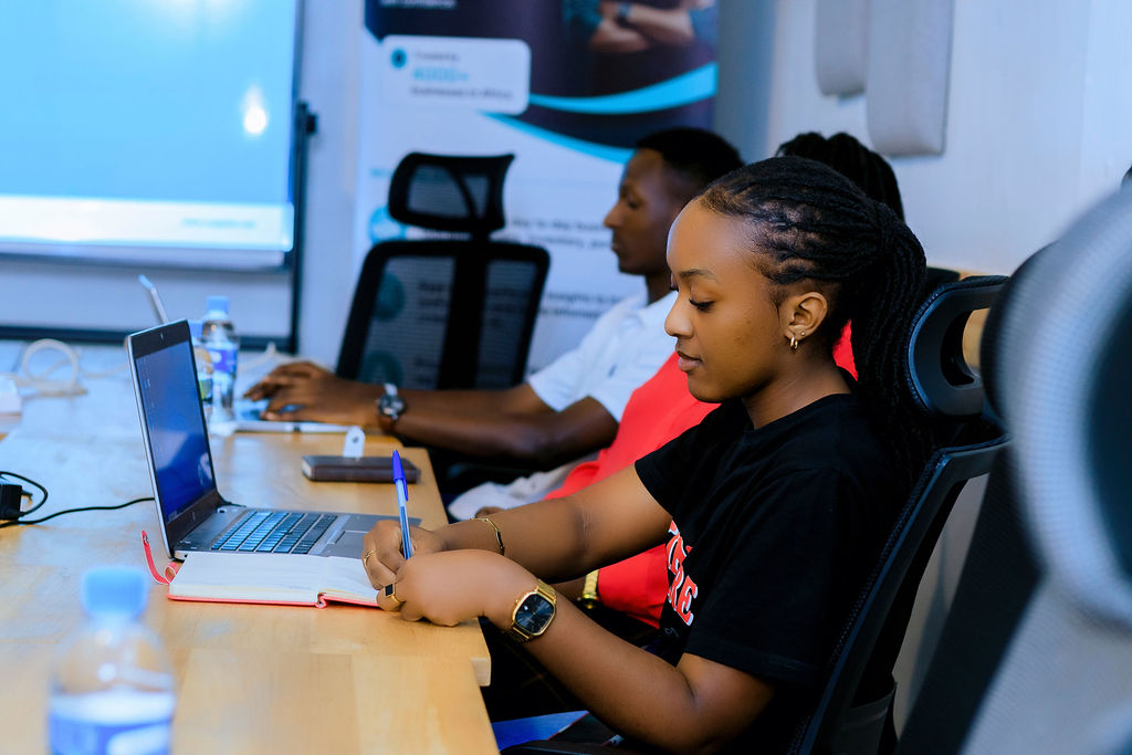 Team member working during a planning session
