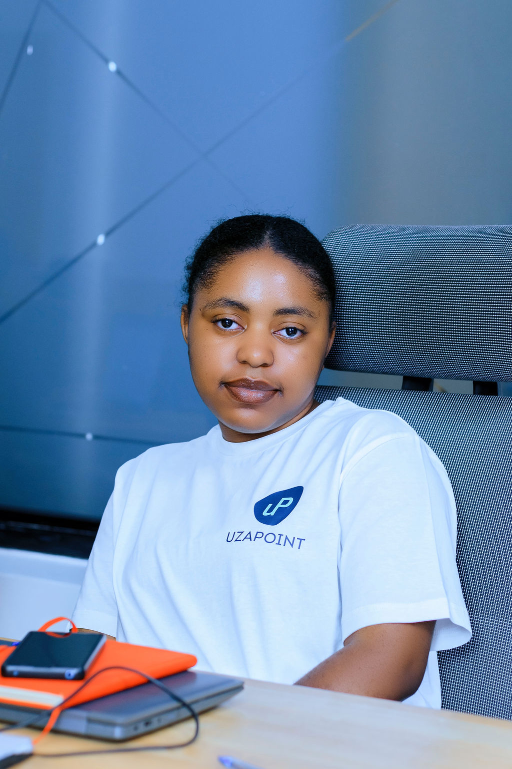 Uzapoint team member contributing to a training discussion